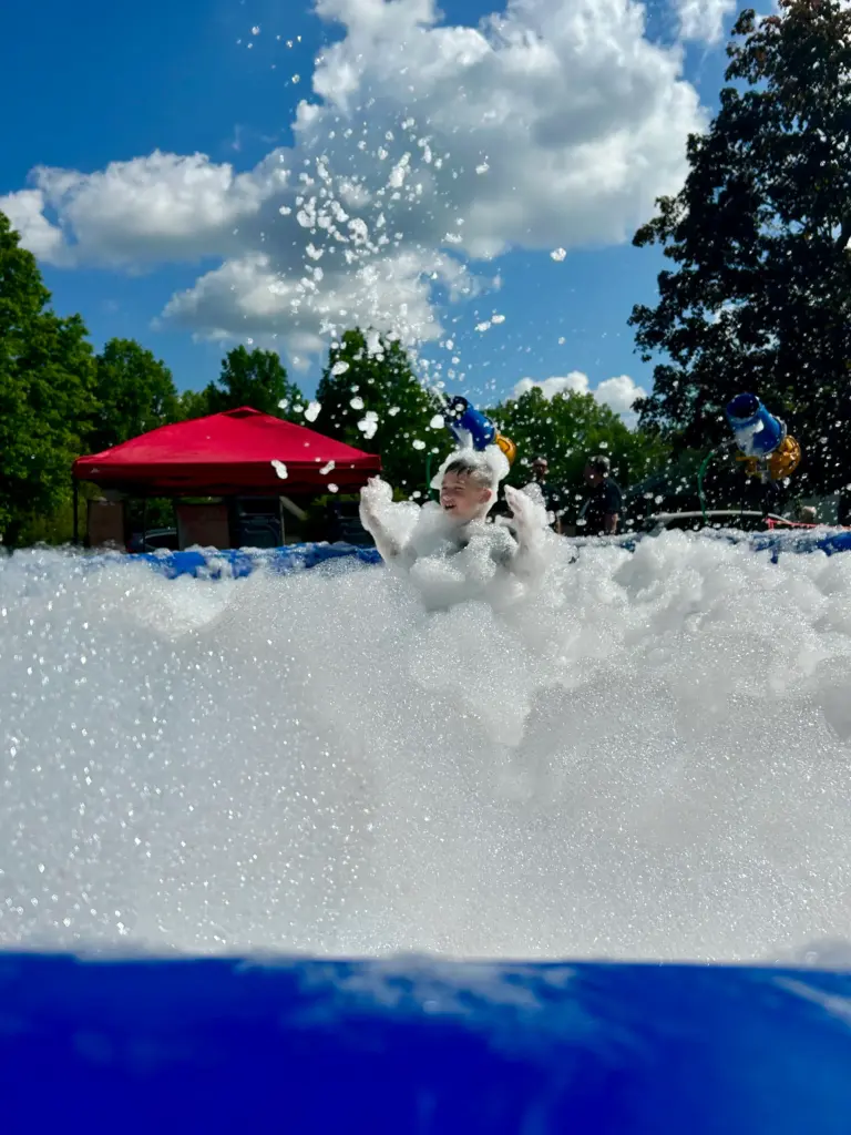 foam bash birthday party